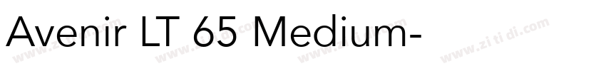 Avenir LT 65 Medium字体转换
